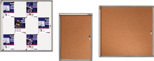 Franken Vitrine d'affichage plate X-tra!Line® pour l'intérieur