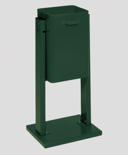 VAR Poubelle pour l'extérieur, 40 l, vert mousse