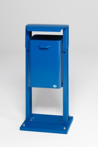 VAR Poubelle pour l'extérieur, 40 l, bleu