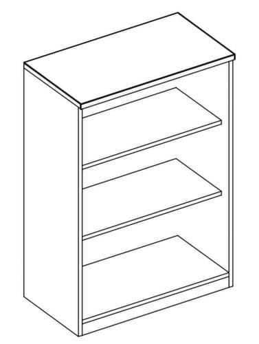 Nowy Styl Rayonnage de bureau E10, largeur 800 mm, 4 HC