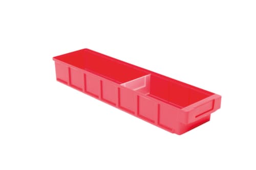 Bac compartimentable avec poignée encastrée ergonomique, vert, profondeur 600 mm