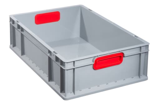 Allit Bac gerbable norme Europe Eco, gris/rouge, capacité 32 l