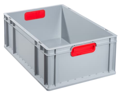 Allit Bac gerbable norme Europe Eco, gris/rouge, capacité 42 l