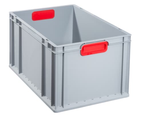 Allit Bac gerbable norme Europe Eco, gris/rouge, capacité 62 l