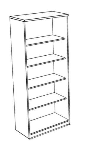 Nowy Styl Rayonnage de bureau E10, largeur 800 mm, 5 HC