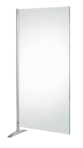 Kerkmann Séparateur Metropol, hauteur x largeur 1750 x 800 mm, paroi transparent