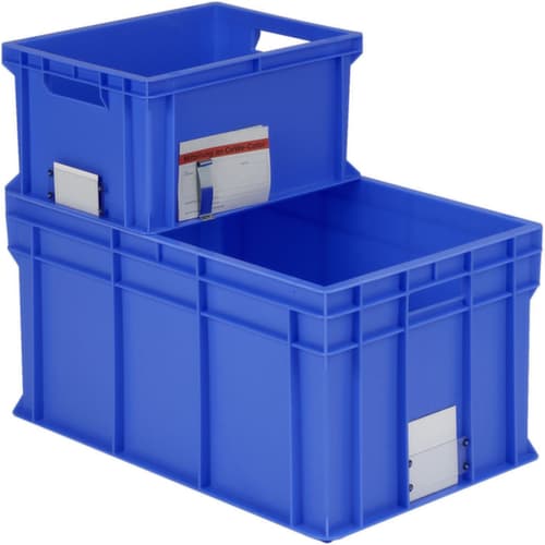 Bac gerbable norme Europe Classic, bleu, capacité 24 l