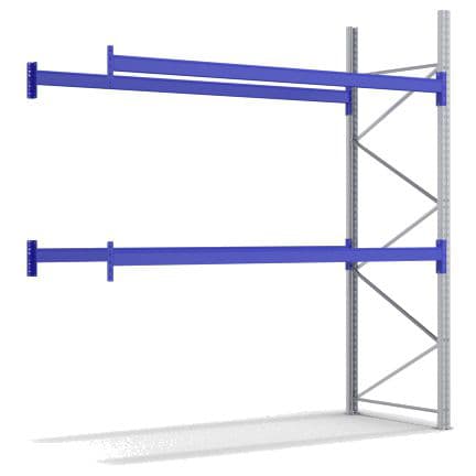 Rayonnage à palettes pour 10 palettes, largeur 1900 mm, 5 niveaux de stockage