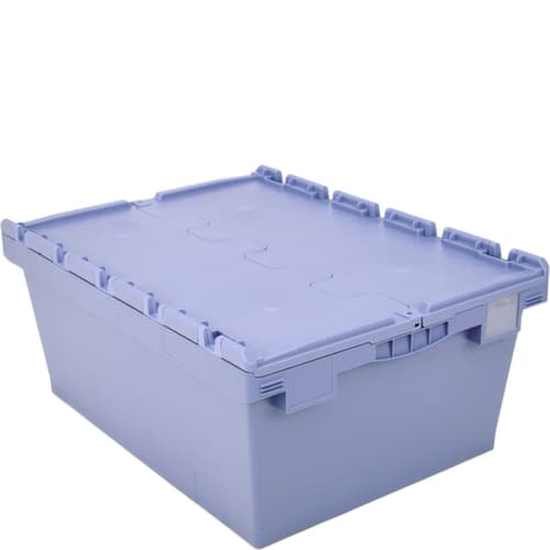 Conteneur consigné de grand volume à fond cannelé, capacité 120 l, couvercle crocodile