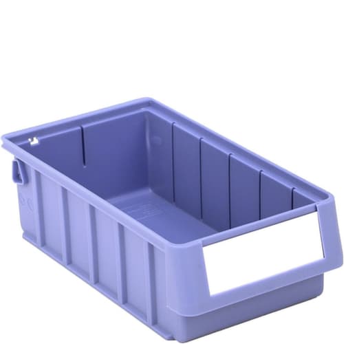 bac compartimentable Top renforcé, bleu pigeon, profondeur 300 mm