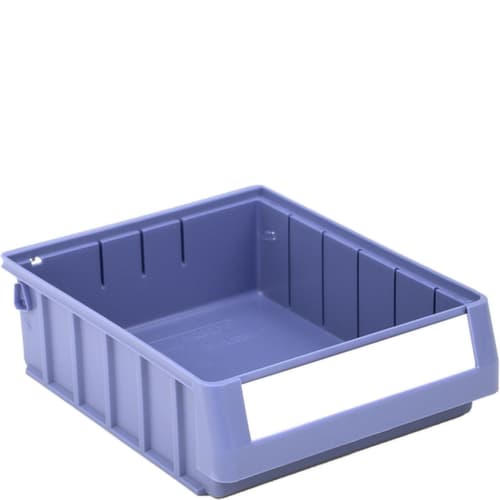 bac compartimentable Top renforcé, bleu pigeon, profondeur 300 mm