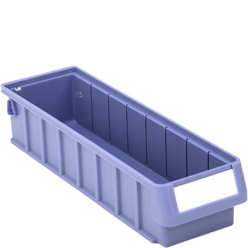 bac compartimentable Top renforcé, bleu pigeon, profondeur 400 mm
