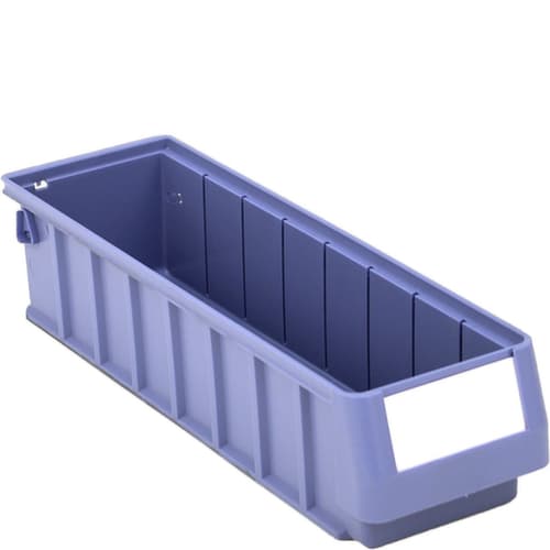bac compartimentable Top renforcé, bleu pigeon, profondeur 400 mm