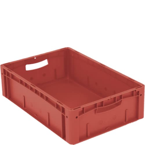 Bac gerbable norme Europe Ergonomic, rouge, capacité 31 l