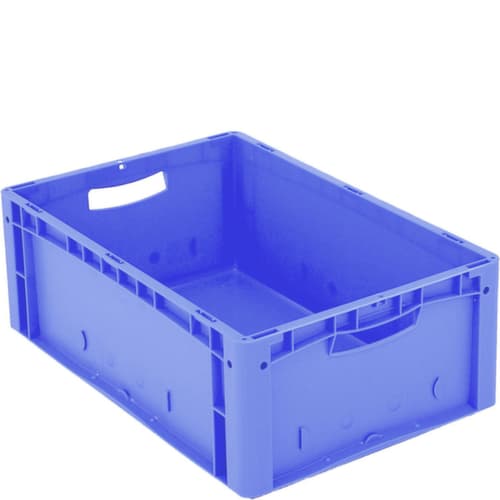 Bac gerbable norme Europe Ergonomic, bleu, capacité 41 l