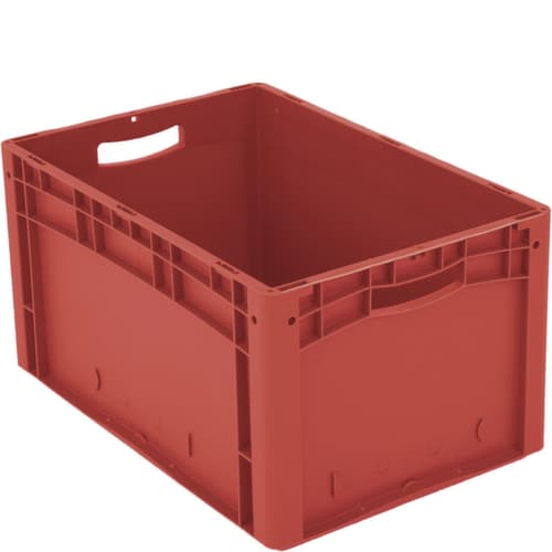 Bac gerbable norme Europe Ergonomic, rouge, capacité 62 l