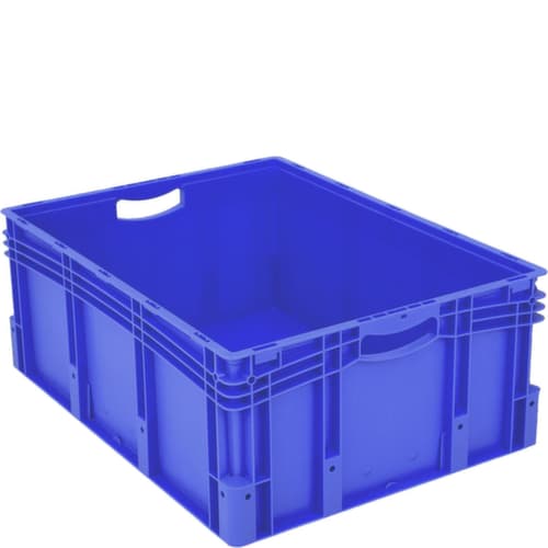Bac gerbable norme Europe de grand volume, bleu, capacité 128 l