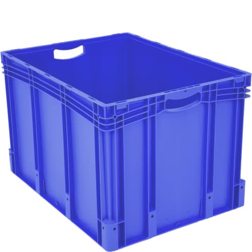 Bac gerbable norme Europe de grand volume, bleu, capacité 213 l