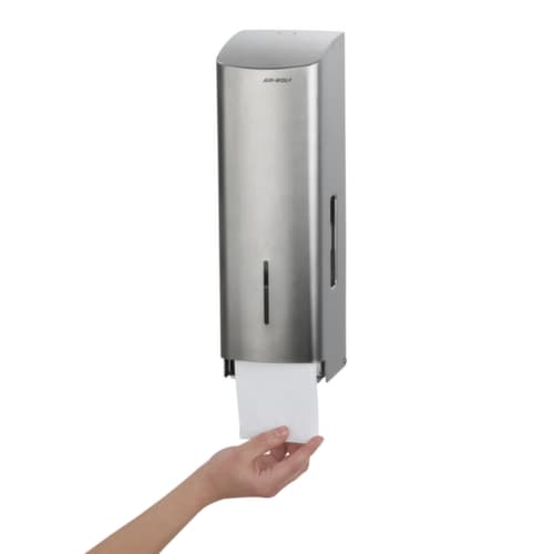 AIR-WOLF Distributeur de papier hygiénique Gamma pour 3 rouleaux, acier inoxydable