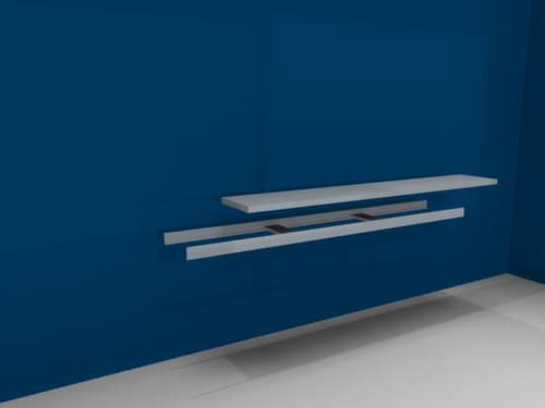 hofe Tablette pour rayonnage grande largeur, largeur x profondeur 2500 x 500 mm