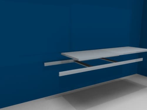 hofe Tablette pour rayonnage grande largeur, largeur x profondeur 2500 x 800 mm