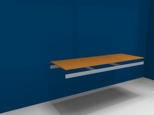 hofeEtagère en bois pour les rayonnages à grande portée, largeur x profondeur 2250 x 800 mm