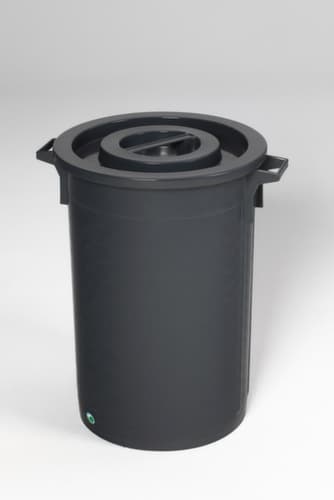 VAR Bac à déchets Corallo, 75 l, noir