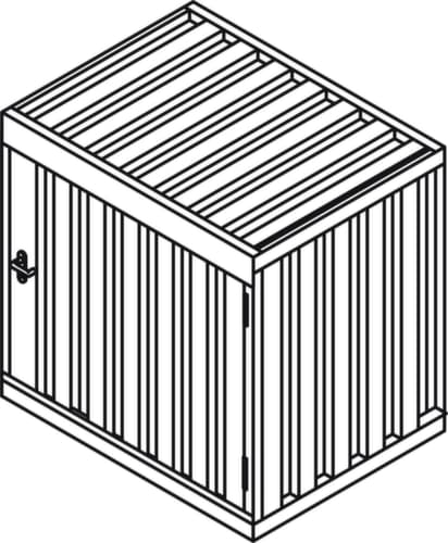 Säbu Box de stockage avec toit relevable