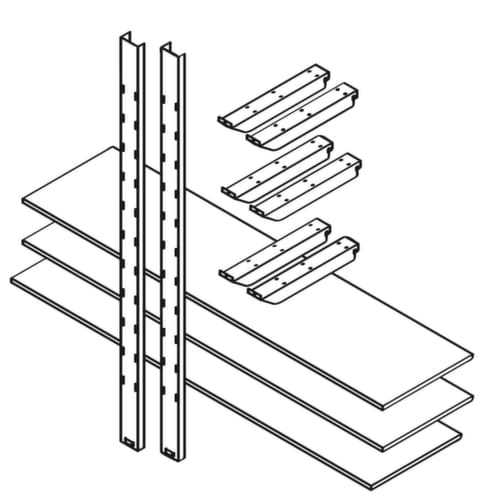 Säbu Rayonnage de stockage pour conteneur