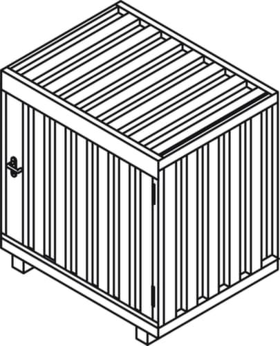 Säbu Box de stockage avec toit relevable