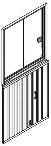 Säbu Fenêtre coulissante pour box de stockage