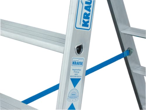 Krause Échelle pliante STABILO® Professional, 2 x 4 marche(s) en tôle striée