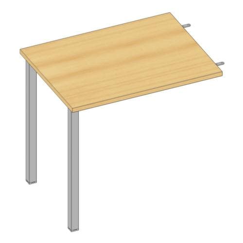 Quadrifoglio Table de rallonge à hauteur réglable Practika pour bureau avec piètement 4 pieds