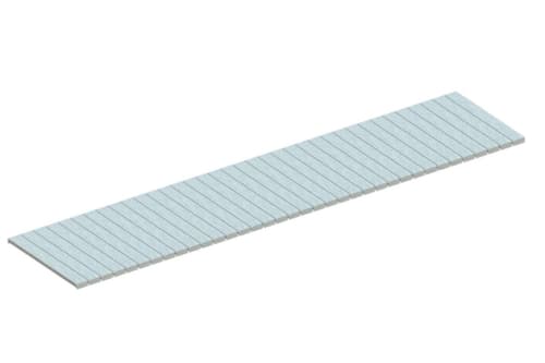META Étagère MULTIPAL pour rack à palettes, largeur x profondeur 3600 x 800 mm