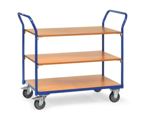 fetra Chariot à plateaux 1000x600 mm, force 200 kg, 3 plateaux