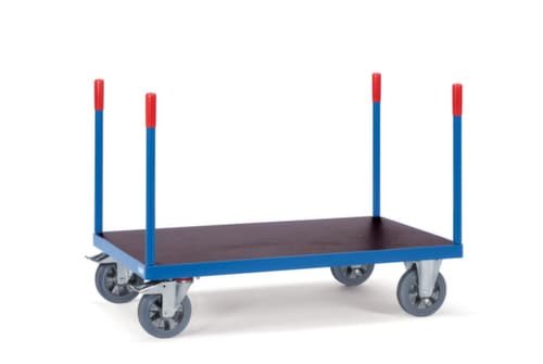 fetra Voiture à ranchers avec zone de chargement antidérapante, force 1200 kg, plateau longueur x largeur 2000 x 700 mm