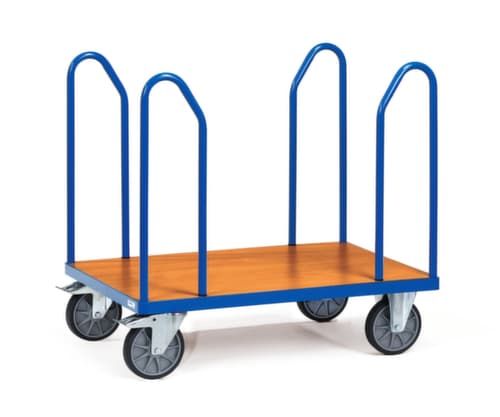 fetra Chariot à arceaux latéraux MULTIVARIO, force 500 kg, plateau longueur x largeur 1000 x 600 mm