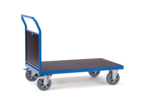 fetra Wagon à paroi frontale SUPER-MULTIVARIO avec zone de chargement antidérapante, force 1200 kg, plateau longueur x largeur 1600 x 800 mm