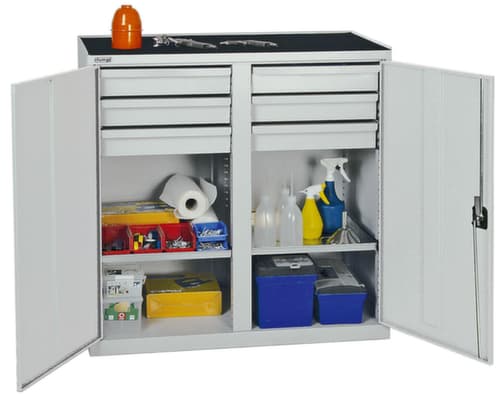 stumpf Armoire d'atelier Serie 2000 avec tablettes de rétention + tiroirs, largeur 1000 mm