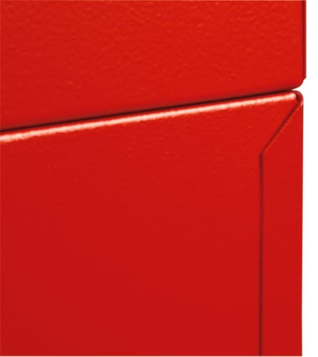 stumpf Conteneur de tri sélectif coupe-feu, 65 l, RAL3000 rouge vif, couvercle RAL3000 rouge vif