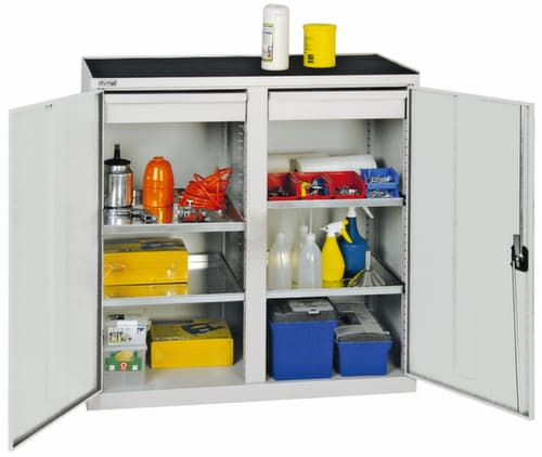 stumpf Armoire d'atelier Serie 2000 avec tablettes de rétention + tiroirs, largeur 1000 mm