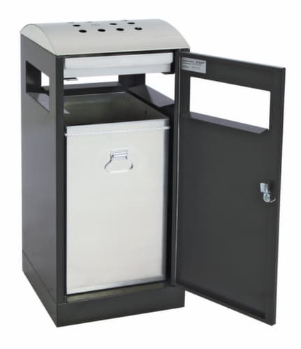 stumpf Cendrier poubelle avec 4 introductions, RAL7016 gris anthracite