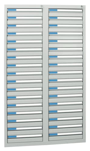 stumpf Armoire à tiroirs ES 510, 34 tiroir(s), RAL7035 gris clair/RAL7035 gris clair
