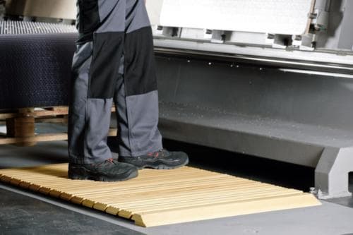 Miltex Le caillebotis en bois Yoga Holzrost au mètre, largeur 1200 mm