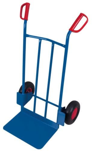 VARIOfit diable de manutention avec pelle extra-large, force 250 kg, air bandage
