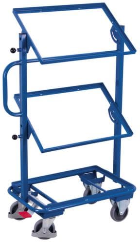 VARIOfit Desserte de rangement pour bac norme Europe, force 200 kg, 3 plateaux