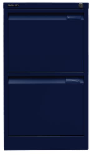 Bisley Armoire pour dossiers suspendus, 2 extensions, bleu Oxford/bleu Oxford