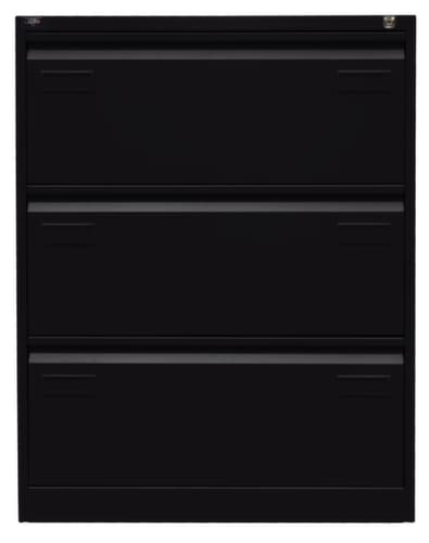 Bisley Armoire pour dossiers suspendus Light, 3 extensions, noir/noir