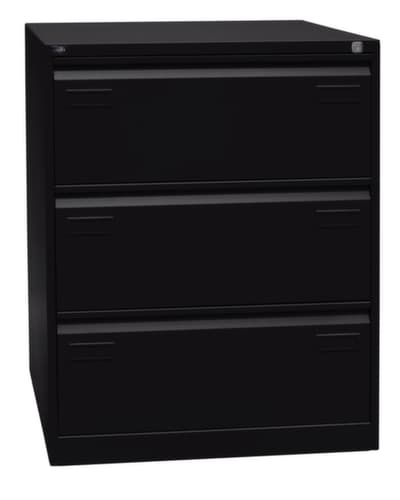 Bisley Armoire pour dossiers suspendus Light, 3 extensions, noir/noir