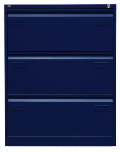 Bisley Armoire pour dossiers suspendus Light, 3 extensions, bleu Oxford/bleu Oxford